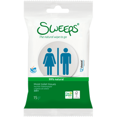 Sweeps The natural Wipe To Go Toilet Tissues Mini 15 stuks