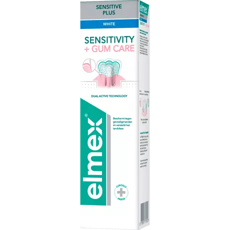 Elmex® Sensitive Plus Gum + Gentle White Tandpasta 75 ML