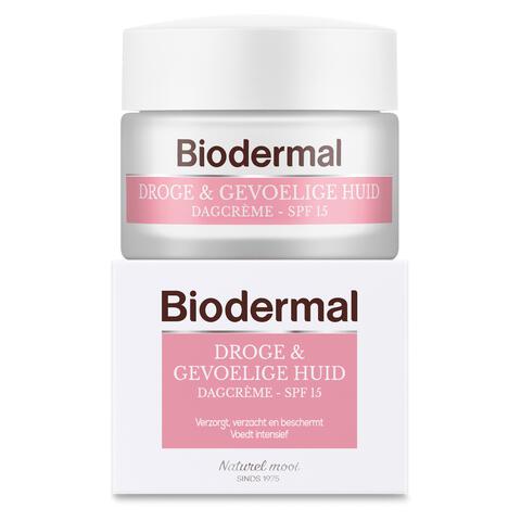 Biodermal Droge & Gevoelige Huid  Dagcrème SPF 15 50 ML