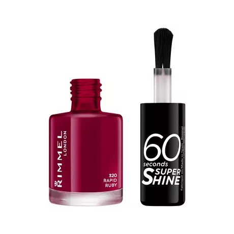 Rimmel London 60 Seconds SuperShine nagellak 320 Rapid Ruby 8 ML