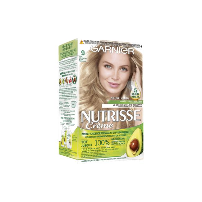 Garnier Nutrisse Crème Permanente Haarverf 9 Zeer Licht Blond