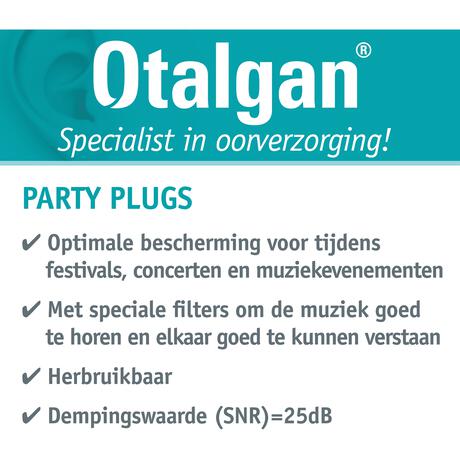 Otalgan Party Plugs 1 paar