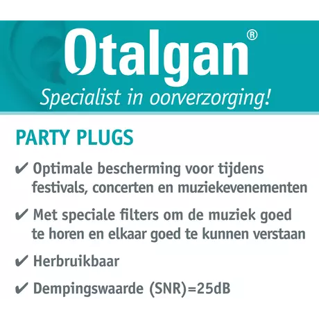 Otalgan Party Plugs 1 paar