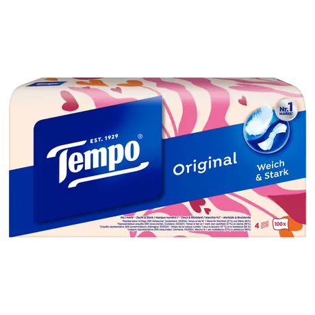 Tempo Original Box 4-Laags Zakdoekjes 100 stuks