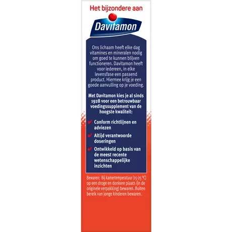 Davitamon Magnesium Vitamine B12 Mentale Energie Tabletten 30 stuks