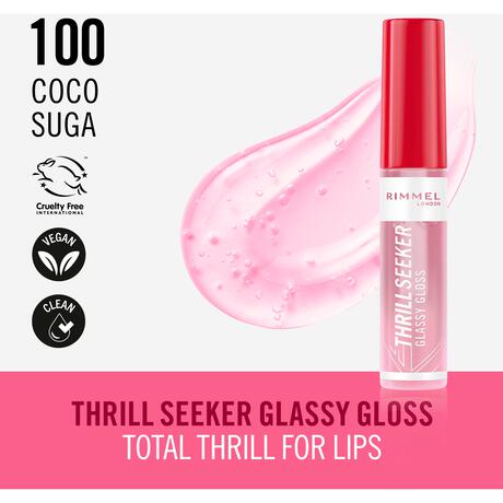 Rimmel London Thrill Seeker Glassy Gloss Lipgloss 100 Coco Suga 10 ML