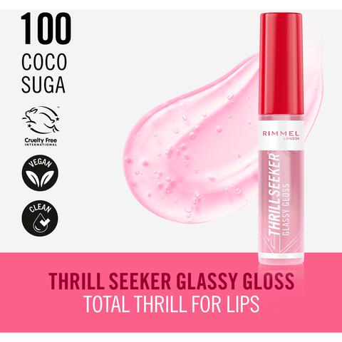 Rimmel London Thrill Seeker Glassy Gloss Lipgloss 100 Coco Suga 10 ML