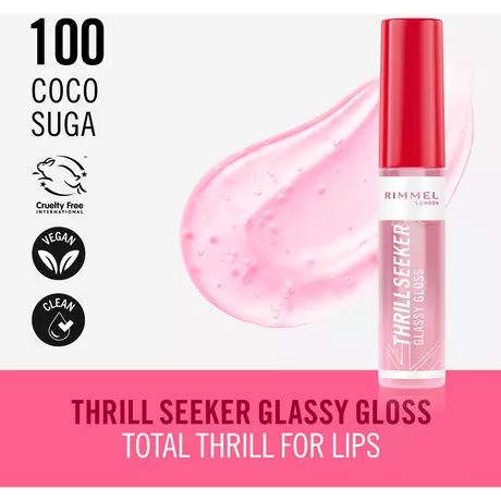 Rimmel London Thrill Seeker Glassy Gloss Lipgloss 100 Coco Suga