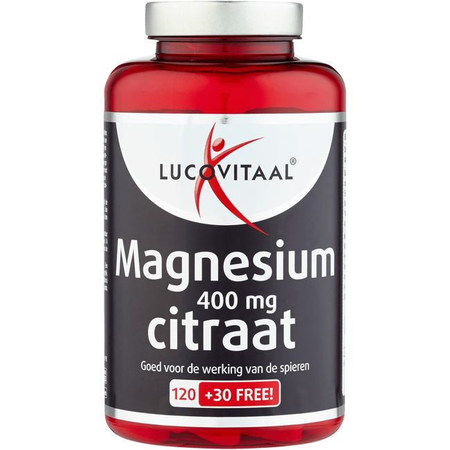 Lucovitaal Magnesium 400 Mg Citraat Tabletten 150 Ea Etos