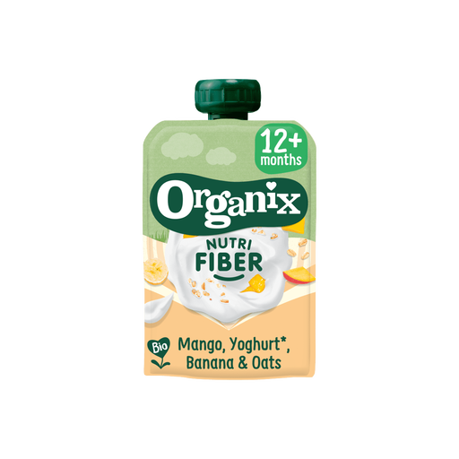 Organix Bio Nutri Fiber Mango Yoghurt Banaan Haver 12+ Maanden 100 gram