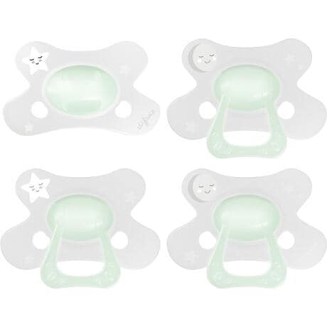 Difrax Fopspeen Natural 0-6 M Glow In The Dark 