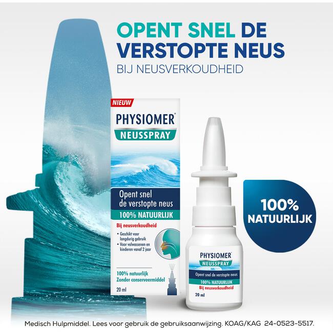 Physiomer Neusspray 100% Natuurlijk 20 ML