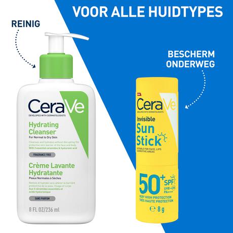 CeraVe Onzichtbare Zonnestick SPF50+ 8 gram