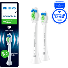 Philips Sonicare Optimal White Opzetborstel Wit HX6062/87 - 2 Pack