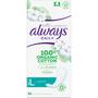 Always Dailies Cotton Protection Inlegkruisjes Groot 32 Stuks