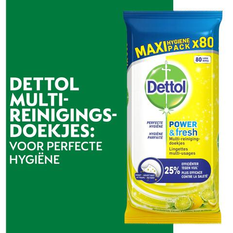 Dettol Citrus Wipes 80 stuks