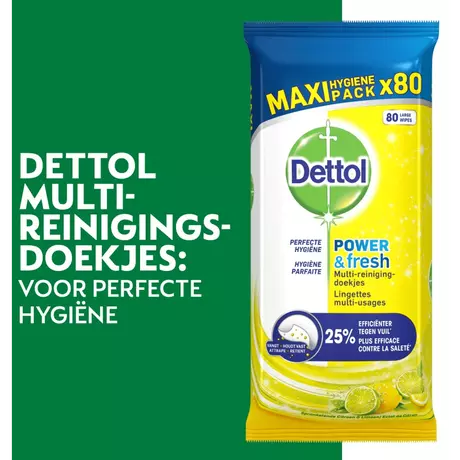 Dettol Citrus Wipes 80 stuks