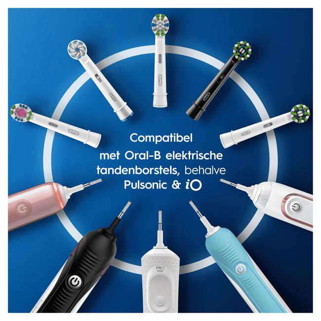Oral-B Sensitive Clean Opzetborstels Wit 4 Stuks