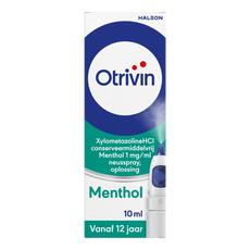 Otrivin Menthol Xylometazoline HCI 1 mg/ml Neusspray bij een Verstopte Neus 10 ML