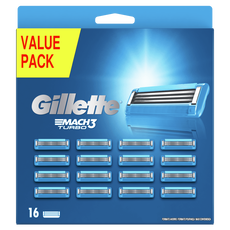 Gillette Mach3 Turbo Navulmesjes 16 stuks