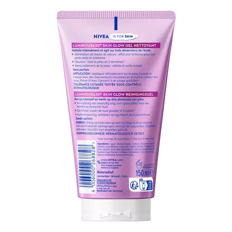 NIVEA Luminous630 Skin Glow Reinigingsgel 150 ML
