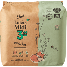 Etos Puur & Zacht Luiers Midi Maat 3 4-9 kg 30 stuks