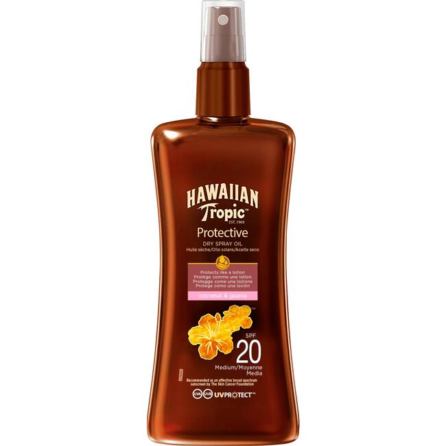 Hawaiian Tropic Protective Dry Spray Oil SPF 20 200 ML