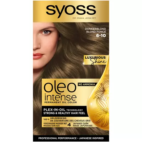 Syoss Oleo Intense Permanente Haarkleuring 6-10 Donkerblond/Blond Foncé