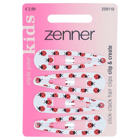 Zenner Klik-klak haarspeld kids 4x