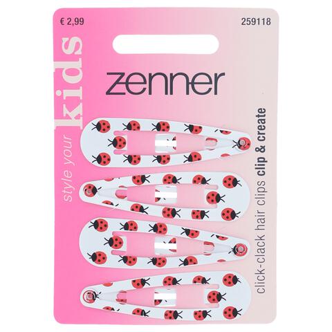 Zenner Klik-klak haarspeld kids 4x