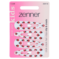Zenner Klik-klak haarspeld kids 4x