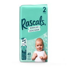 Rascals Luiers Premium Nappy Size 2 40 stuks