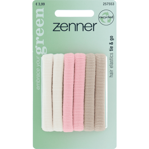 Zenner Haarelastiek Recycled Kleur 6x