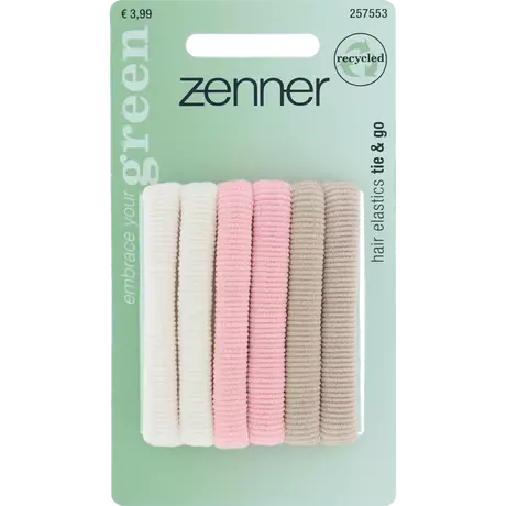 Zenner Haarelastiek Recycled Kleur 6x