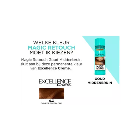 L'Oréal Paris Magic Retouch Camouflerende Uitgroeispray 10 Goud Bruin 75 ML