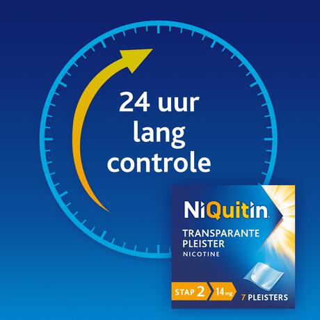NiQuitin Clear Pleisters 14 mg Stoppen met roken