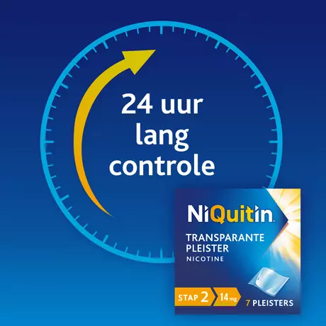 NiQuitin Clear Nicotine Pleisters Stoppen met roken 14 mg