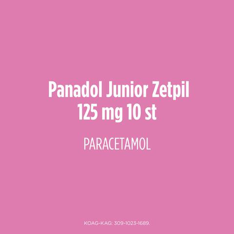 Panadol Junior Zetpil 125 MG Paracetemol van 3 maanden tot 1 jaar 10 stuks