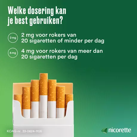 Nicorette Suikervrij Kauwgom 2 MG Nicotine 105 stuks