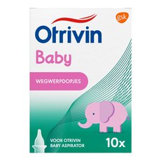 Otrivin Baby Wegwerpdopjes bij Otrivin Baby Aspirator neusjesreiniger 10 stuks