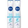 NIVEA Fresh Natural Deodorant Spray 2x 150 ML