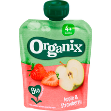 Organix Bio Knijpfruit Appel, Aardbei