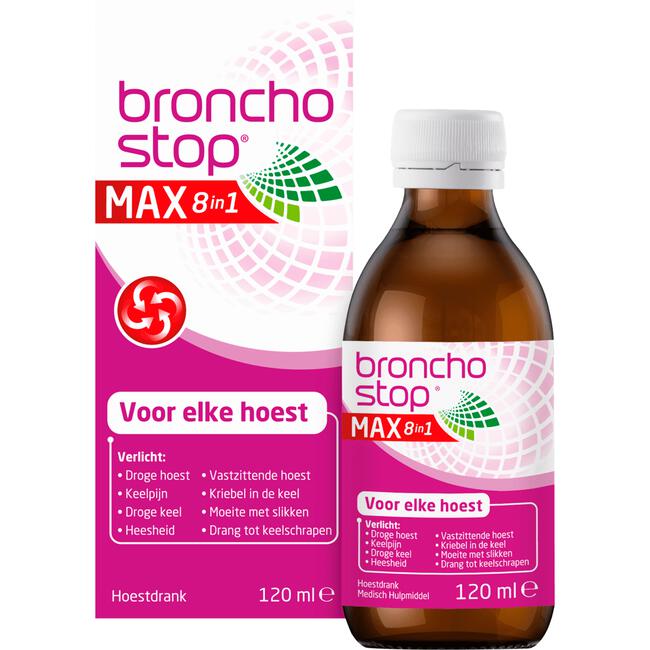 Bronchostop Max 8in1 Hoestdrank 120ML