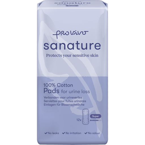 Sanature Pro Vivo 100% Katoenen Incontinentieverband Super 12 stuks