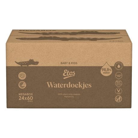 Etos Baby Waterdoekjes Megabox 60x24