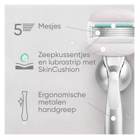 Gillette Venus Pro ComfortGlide Sensitive Scheersysteem met Travelcase