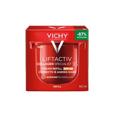Vichy Liftactiv Collagen Specialist 16 Dagcrème SPF50 Navulling 50 ML