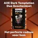 AXE Giftset Dark Temptation Toilettas 250ml + 150ml