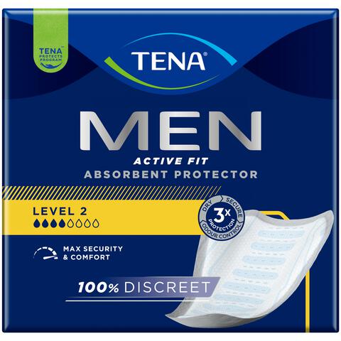 TENA Men Active Fit Absorbant Protector Level 2 Incontinentieverband 10 stuks