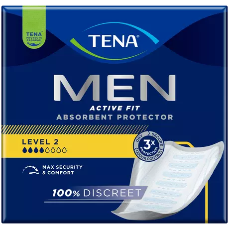 TENA Men Active Fit Absorbant Protector Level 2 Incontinentieverband 10 stuks